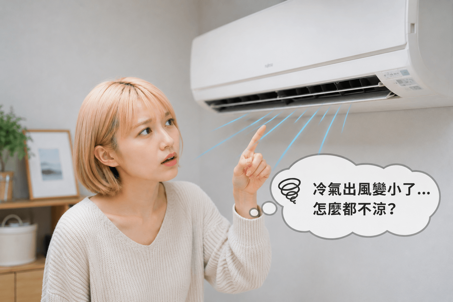 徵兆 5｜風量明顯比去年小