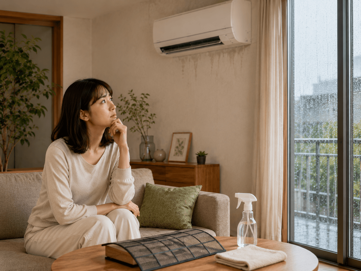 梅雨季冷氣保養情境