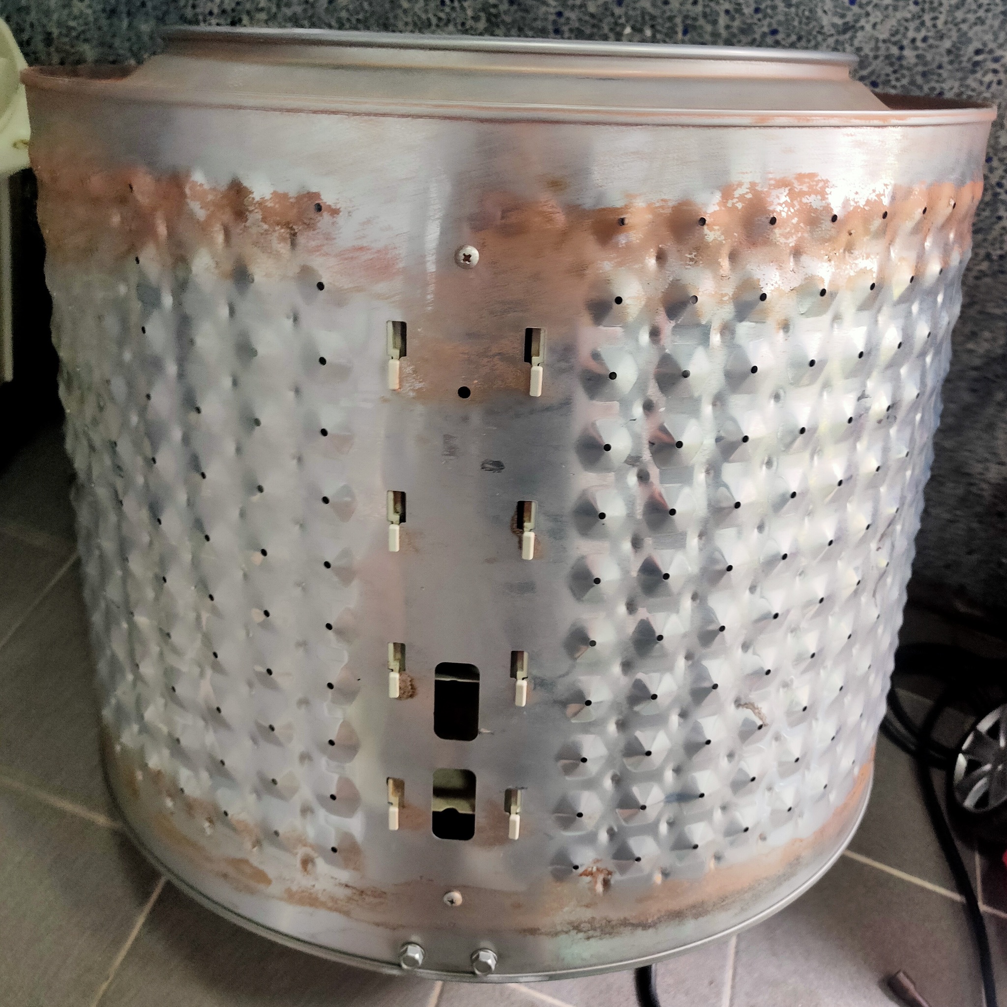 滾筒洗衣機桶身清洗前